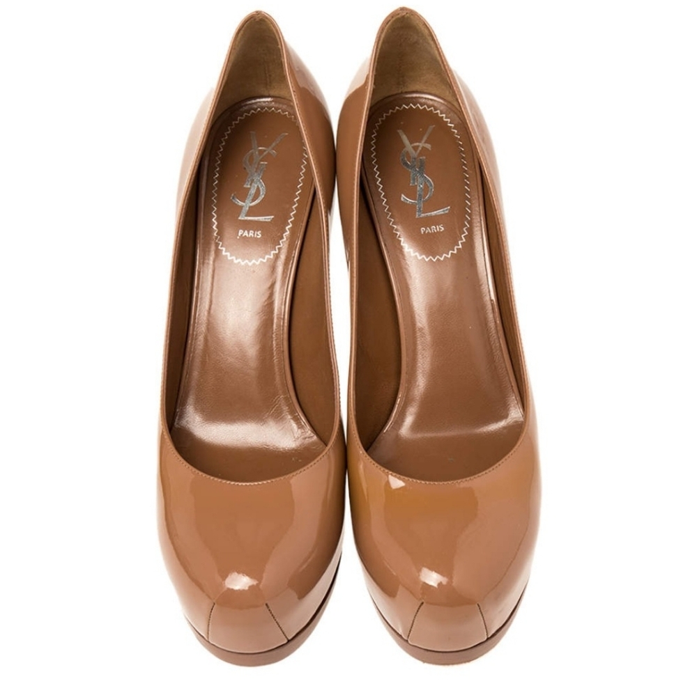 YSL Saint Laurent Tribtoo Heels in Nude sz 38